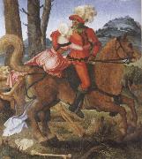 Hans Baldung Grien The Knight the Young Girl and Death painting